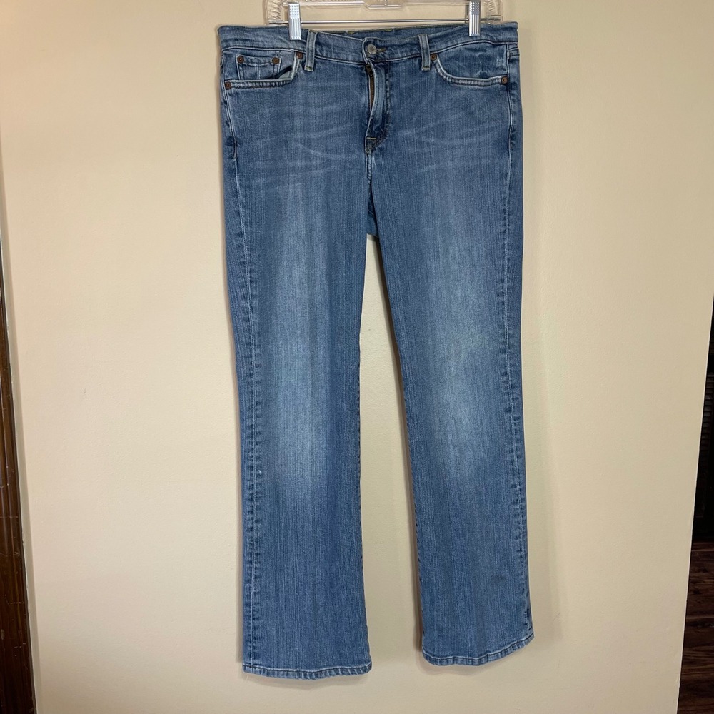 Lucky Brand Classic Rider Jeans Womens 16/33 Medium Wash Straight Leg‎ USA